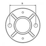 Poteau de balustrade modèle 04 - H1300 mm