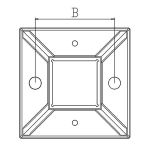 Poteau de balustrade modèle 18 - H970 mm