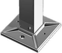 Poteau de balustrade mod�le 18 - H970 mm