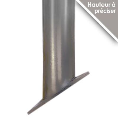 Poteau platine carr�e inclin�e