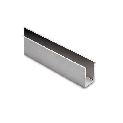 Profilé En U Aluminium 50x25x25x3 Mm – Barre U 6060 T66 Longueur 1000 Mm, Haute Qualité