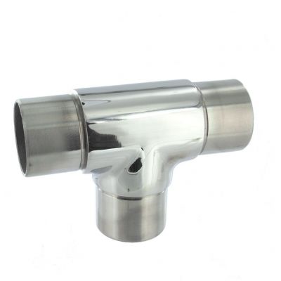 Raccord 3 d�parts en T poli miroir