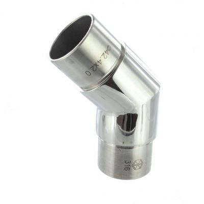 Raccord 45� poli miroir