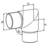 Raccord 90° angle vif