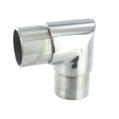 Raccord 90� angle vif poli miroir