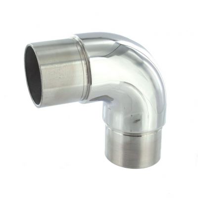 Raccord 90� arrondi poli miroir