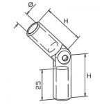 Raccord orientable Ø10 à 14 mm