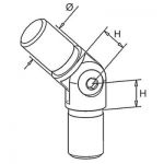 Raccord orientable Ø16 mm