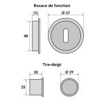 SERRURE POUR PORTE A GALANDAGE - FERMETURE A Clé