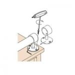 Support borgne - aspect inox brossé