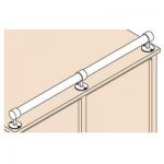 Support borgne - aspect inox brossé