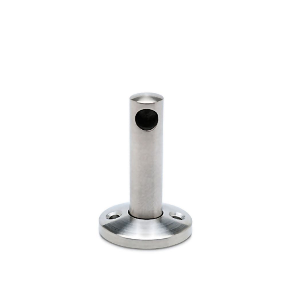 Support borgne - aspect inox bross&eacute;