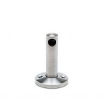 Support borgne - aspect inox bross&eacute;
