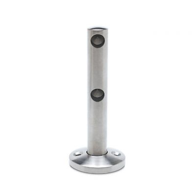 Support double borgne - aspect inox bross�