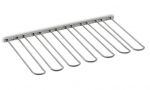 Support pour verre - 6 branches - inox bross&eacute;