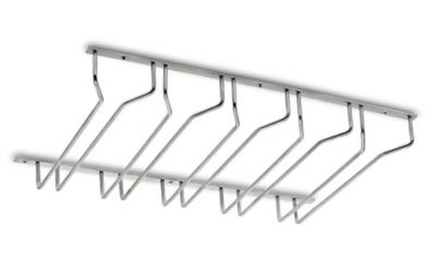 Support pour verre � pied - 5 branches - inox bross�