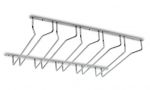 Support pour verre &agrave; pied - 5 branches - inox bross&eacute;