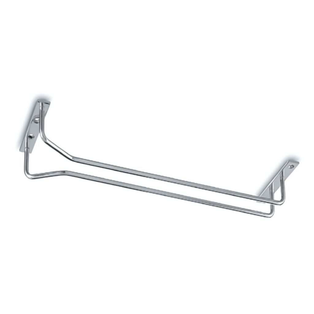 Support pour verre &agrave; pied - inox bross&eacute;