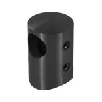 Support transversal borgne droite - Fixation sur tube - NOIR ANTHRACITE