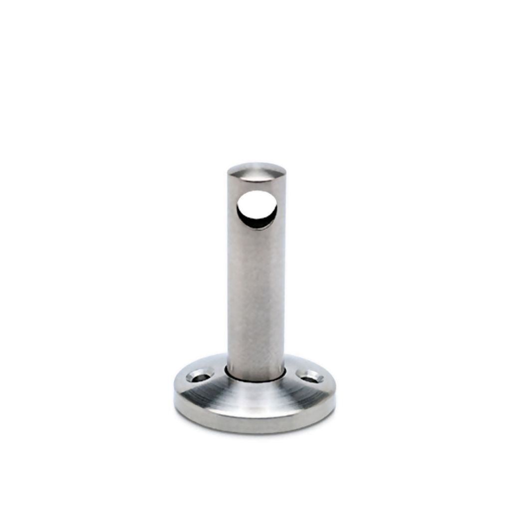 Support traversant - aspect inox bross&eacute;