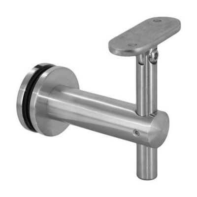 Support verre orientable main courante plate