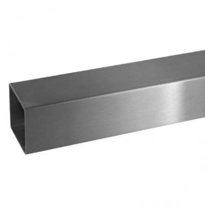 TUBE 40 x 40 x 2 mm - INOX 304 GR320 � la coupe