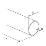 TUBE Ø25.4 x 1.27 mm  - INOX 304 BROSSE GR320